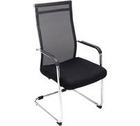 Chaise de conference clp en metal non pliable interieur H. 106.5 cm noir noir G