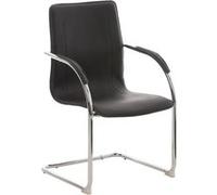 Chaise de conference clp H. 94 cm non pliable en metal interieur noir Noir G