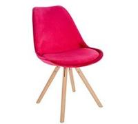 Chaise de conference clp interieur non empilable non pliable en bois H. 81 cm rouge rouge G