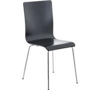 Chaise de conference clp interieur non pliable en bois H. 87 cm noir noir G