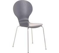 Chaise de conference diego en bois empilable non pliable interieur H. 86 cm gris Gris G