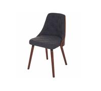 Chaise de conference en bois non pliable interieur H. 82 cm gris