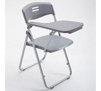 Chaise de conférence pliante portable avec bras pour tablette, dossier en maille empilable et siège rembourré pour bureau, école, salle de classe