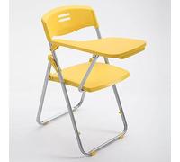 Chaise de conférence pliante portable avec bras pour tablette, dossier en maille empilable et siège rembourré pour bureau, école, salle de classe