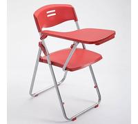 Chaise de conférence portable avec accoudoirs pour tablette, dossier en maille empilable, siège rembourré en tissu pour bureau, école, salle de classe, réception et formation