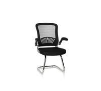 Chaise de conférence / Siège visiteurs FLYER PRO V Tissu maille Noir hjh OFFICE Noir G