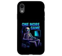 Chaise de Console de Jeu Squelette Amusante One More Game Coque pour iPhone XR