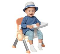 Chaise de consommation de bébé - Chaise de restauration sans glissement avec plateau, petits tabourets de ménage multifonctionnels | Siège d'alimentation réglable avec des sangles de musique et de séc