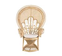 Chaise de cuisine Chaise en rotin, chaise paon, chaise en rotin d’accent, chaises confortables, faites à la main for la chambre à coucher, les dortoirs du salon, le jardin et la cour chaises confortab