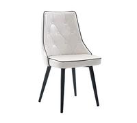 Chaise de cuisine dossier en fer forgé Chaise de salle à manger, chaise de maquillage en cuir de cire d'huile, chaise de canapé de salon, chaise de négociation de bureau, pour salon/cuisine