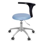 Chaise de Dentiste réglable Infirmière Assistante Tabouret Tabouret de beauté Chaise rotative à 360 ° Cuir PU Super Doux Cushion, A3