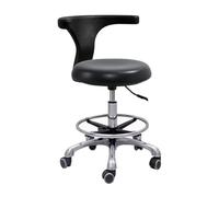 Chaise de Dentiste Tabouret Dentaire avec Support Lombaire Chaise roulante, Chaise de Salon pivotante pour Le Dessin, Ordinateur, Hôpital, Clinique, Dentaire, Maison, A1