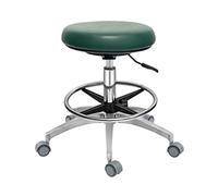 Chaise de Dentiste Tabouret médical Chaise d’infirmière Assistante Chaise roulante Chaise de Salon pivotante avec Repose-Pieds Cuir PU Hauteur réglable