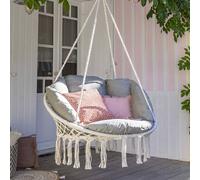 Chaise de détente suspendue ""Cordessa"" en acier traité époxy - Hespéride
