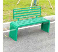 Chaise de Dossier de Loisirs de Jardin avec Dossier Banquette Exterieur Jardin en métal résistant aux intempéries Meuble Exterieur pour Balcon, Porche, Parc(Green,100*40*80CM/39.4*15.7*31.5IN)