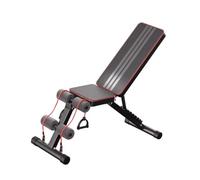Chaise de fitness assistée for abdominaux, dossier réglable sur 7 niveaux, banc de musculation for entraînement complet du corps à domicile, capacité de charge des haltères de 400 kg