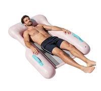 Chaise de flotteurs de Piscine,Chaise de flotteurs de Piscine | Canapé-lit Pliable à Base de Maille | Lit de Gonflable Anti-basculement à Trois côtés - pour Femmes Adultes Hommes Jeunes bronza