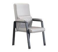 Chaise de fraîche de bureau de base de traîneau ergonomique avec armes confortables Support lombaire adapté à la salle de réunion à domicile chambre d'attente réception de couleur noire Octopus