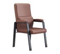 Chaise de fraîche de bureau de base de traîneau ergonomique avec armes confortables Support lombaire adapté à la salle de réunion à domicile chambre d'attente réception de couleur noire Octopus