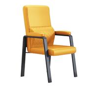 Chaise de fraîche de bureau de base de traîneau ergonomique avec armes confortables Support lombaire adapté à la salle de réunion à domicile chambre d'attente réception de couleur noire Octopus