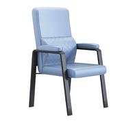 Chaise de fraîche de bureau de base de traîneau ergonomique avec armes confortables Support lombaire adapté à la salle de réunion à domicile chambre d'attente réception de couleur noire Octopus