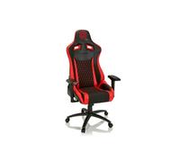 Chaise de Gaming / Chaise de bureau GAMEBREAKER SX 04 Tissu / Similicuir noir / rouge