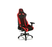 Chaise de Gaming / Chaise de bureau GAMEBREAKER SX 04 Tissu / Similicuir noir / rouge