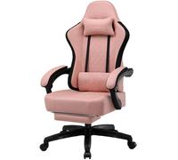Chaise de gaming - GTPLAYER - Dossier papillon - Soutien lombaire - Tissu respirant - Rembourrage polyuréthane