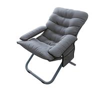 Chaise de gravité zéro, fauteuil inclinable réglable, fauteuil inclinable pliant, chaise de loi de loisirs de la maison portable chaise extérieure portable avec coton et sac de rangement et pouf,