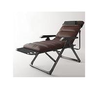 Chaise de gravité zéro patio pliage pelouse chaises longues salon extérieur chaise de gravité camp chaise salon inclinable avec oreiller et accoudoir de massage pour le cadre en acier de plage au