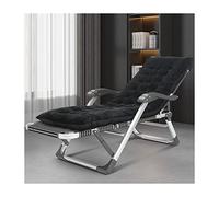 Chaise de gravité zéro rembourrée Patio Pliage Lounge Lounge Lounge Outdoor Lounge Gravity Camp Camp inclinable Chaise Lounge avec oreillers et accoudoir de massage pour la cour au bord de la piscine