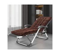 Chaise de gravité zéro rembourrée Patio Pliage Porceau Lounge Lounge Outdoor Lounge Gravity Camp Camp inclinable Chaise Lounge avec oreillers et accoudoir de massage pour la cour au bord de la