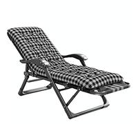 Chaise de gravité zéro surdimensionnée XL Patio inclinables chaise pliante rembourrée avec coton tampon extra large chaise longue pour la plage de cour extérieure au bord de la piscine (couleur: un