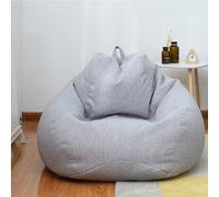 Chaise de Haricot, Organisateur de Rangement for Jouets en Peluche, siège de Sol, Chaise Pliable en Lin, Housse de canapé (sans Rembourrage)(8,100X120cm)