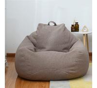 Chaise de Haricot, Organisateur de Rangement for Jouets en Peluche, siège de Sol, Chaise Pliable en Lin, Housse de canapé (sans Rembourrage)(5,70X80cm)