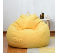 Chaise de Haricot, Organisateur de Rangement for Jouets en Peluche, siège de Sol, Chaise Pliable en Lin, Housse de canapé (sans Rembourrage)(9,70X80cm)