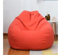 Chaise de Haricot, Organisateur de Rangement for Jouets en Peluche, siège de Sol, Chaise Pliable en Lin, Housse de canapé (sans Rembourrage)(2,100X120cm)