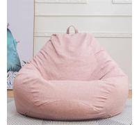 Chaise de Haricot, Organisateur de Rangement for Jouets en Peluche, siège de Sol, Chaise Pliable en Lin, Housse de canapé (sans Rembourrage)(11,80X90cm)