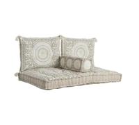 Chaise De Jardin 155 X 76 X 65 Cm Beige Multicolore