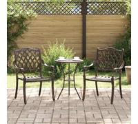 Chaise de jardin 2 pcs Aluminium Sièges extérieurs Mobilier d'appoint vidaXL vid
