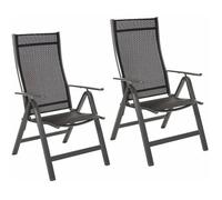 Chaise De Jardin 2pcs - Fieldmann - Fdzn 5018 Gris