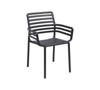 Chaise de Jardin 4 Pieds Avec Accoudoirs Nardi Doga Armchair 40254.02.000 Antracite