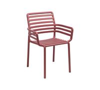 Chaise de Jardin 4 Pieds Avec Accoudoirs Nardi Doga Armchair 40254.21.000 Marsala