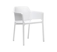 Chaise de Jardin 4 Pieds Avec Accoudoirs Nardi Net 40326.00.000.06 Bianco