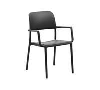 Chaise de Jardin 4 Pieds Avec Accoudoirs Nardi Riva 40246.02.000.06 Antracite