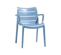 Chaise de Jardin 4 Pieds Avec Accoudoirs Scab Sunset 2329 62 Bleu clair