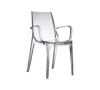 Chaise de Jardin 4 Pieds Avec Accoudoirs Scab Vanity 2654 100 Transparent