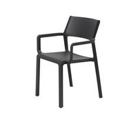Chaise de Jardin 4 Pieds Empilable Avec Accoudoirs Nardi Trill Armchair 40250.02.000 Antracite