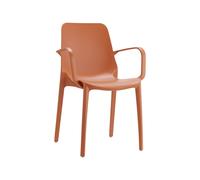 Chaise de Jardin 4 Pieds Empilable Avec Accoudoirs Scab Ginevra 2333 73 Terre cuite