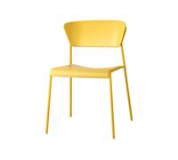 Chaise de Jardin 4 Pieds Empilable Sans Accoudoirs Scab Lisa Technopolymère 2865 VY 22 Moutarde